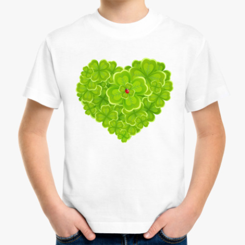 Детская футболка с принтом Lucky Love