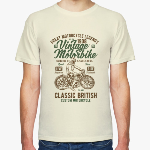 Футболка Vintage Motorbike Classic British Biker