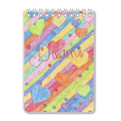 Блокнот с принтом 'Dreams'