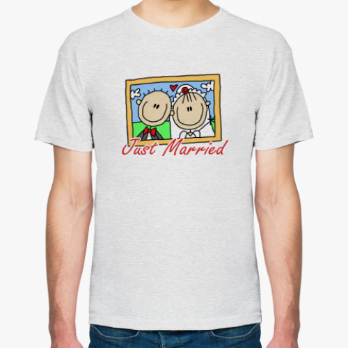 Футболка с принтом Just Married