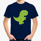 Детская классическая футболка Динозаврик