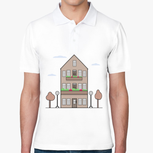 Рубашка поло House on background