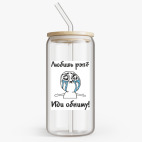 Банка с бамбуковой крышкой