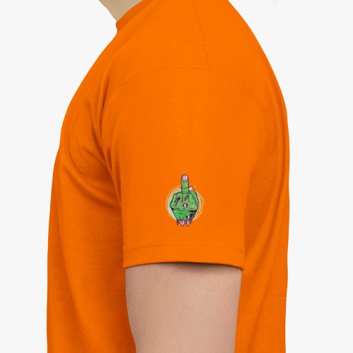 Футболка с принтом Средний палец мертвеца