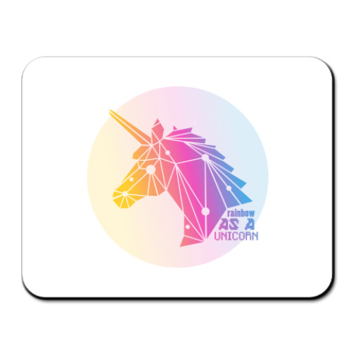 Коврик для мыши Rainbow As a Unicorn