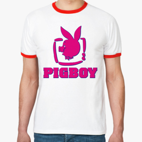 Футболка Ringer-T PIGBOY