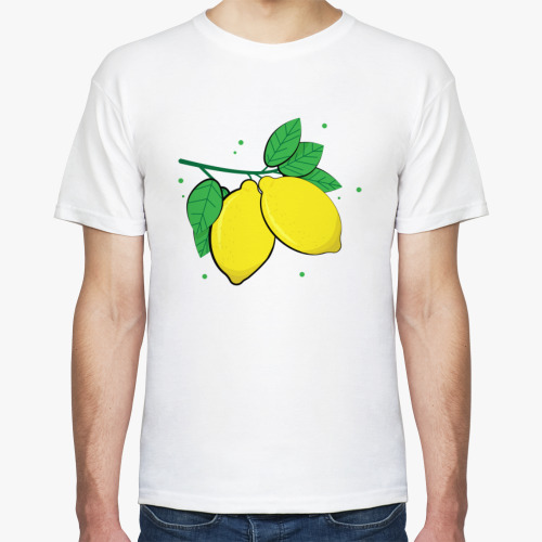 Футболка lemon with leaves