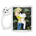 Кружка с футбольным мячиком