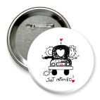 Значок 75 мм Just Married