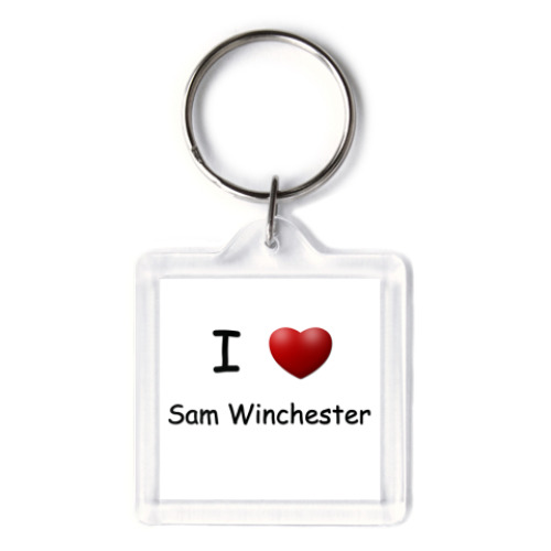 Брелок с принтом   I Love Sam