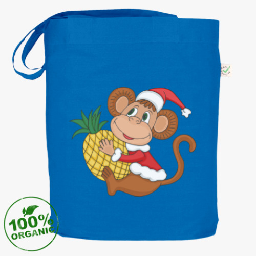 Сумка шоппер Новогодняя обезьянка