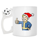 Кружка с футбольным мячиком