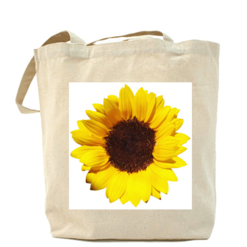 Сумка шоппер с принтом цветы