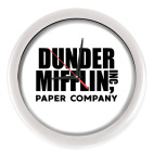 Настенные часы (без цифр) Dunder Mifflin / The Office