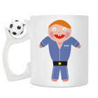Кружка с футбольным мячиком
