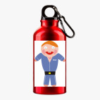 Металлическая бутылка 400 мл UV-DTF