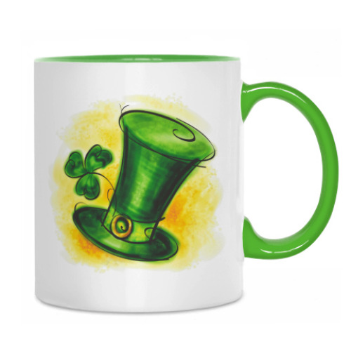 Кружка с принтом 'Irish Hat'