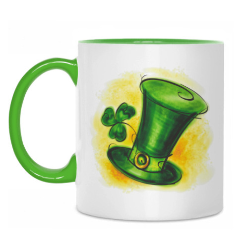 Кружка с принтом 'Irish Hat'