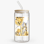 Банка с бамбуковой крышкой