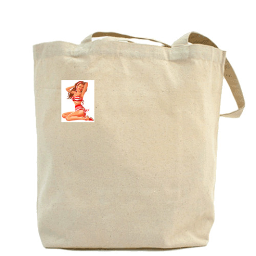 Сумка шоппер с принтом Pin-up