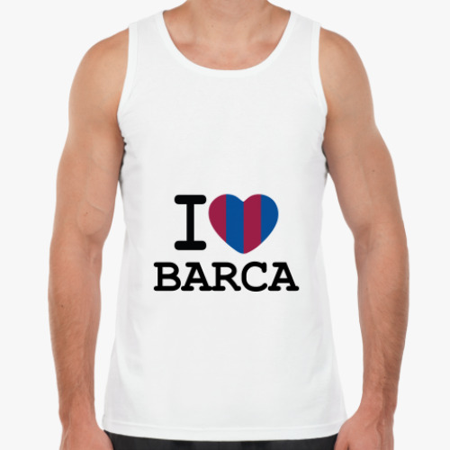 Майка с принтом I Love Barca