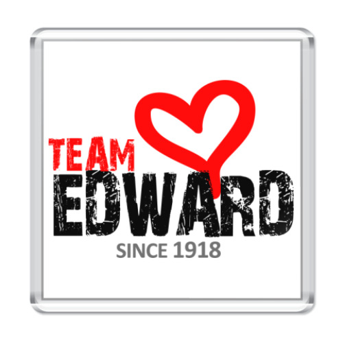 Магнит с принтом  Team Edward