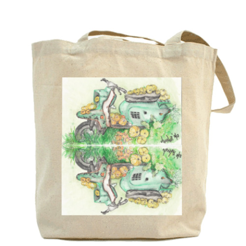 Сумка шоппер с принтом Вятка Электрон