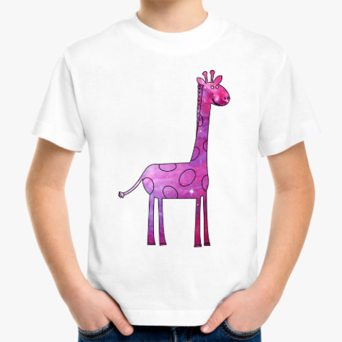 Детская футболка Космический Жираф
