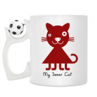 Кружка с футбольным мячиком