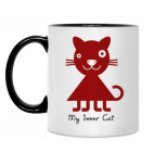 Кружка двухцветная