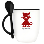 Кружка с ложкой