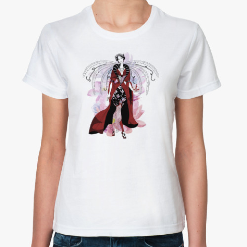 Классическая футболка с принтом Фэшн