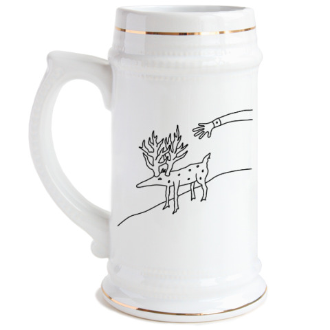 Pivnaya Kruzhka Risunok Olenya Devid Linch Kupit Na Printdirect Ru 7779976 235