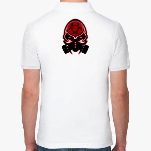 Рубашка поло Toxic tribal skull