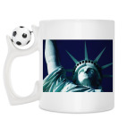 Кружка с футбольным мячиком
