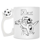 Кружка с футбольным мячиком