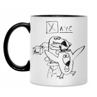 Кружка двухцветная