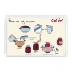 Магнит 7,5 x 5,1 см &#039;Компот из вишни&#039;