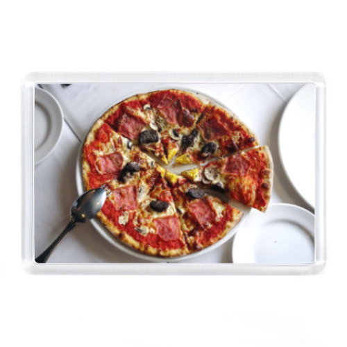 Магнит с принтом пицца