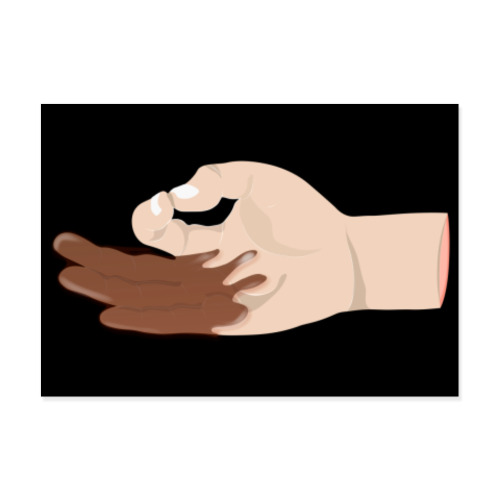 Виниловые наклейки Рука в глазури