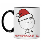 Кружка двухцветная