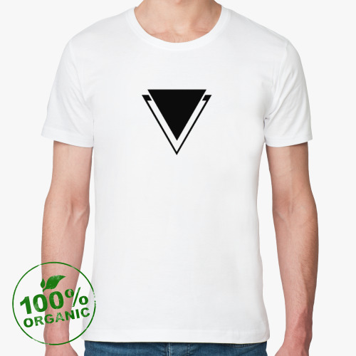 Футболка из органик-хлопка с принтом графический дизайн