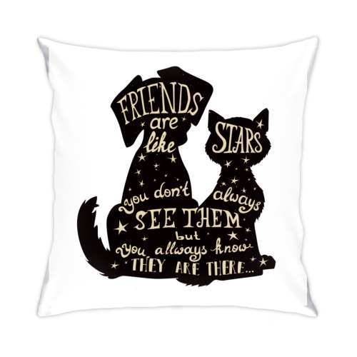 Подушка с принтом Friends