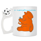 Кружка с футбольным мячиком