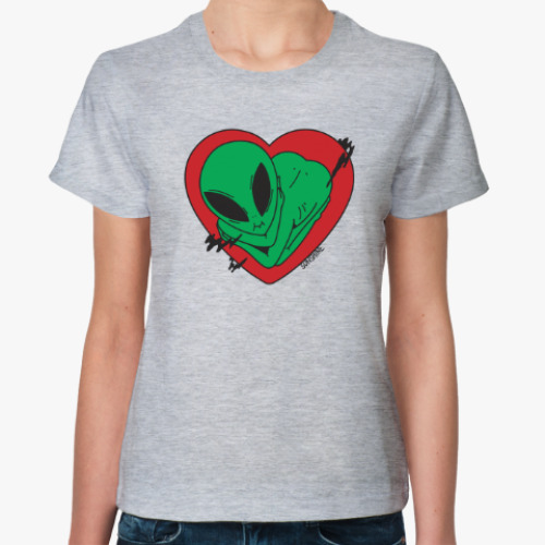 Женская футболка Внеземная любовь