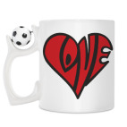Кружка с футбольным мячиком