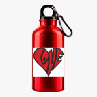 Металлическая бутылка 400 мл UV-DTF