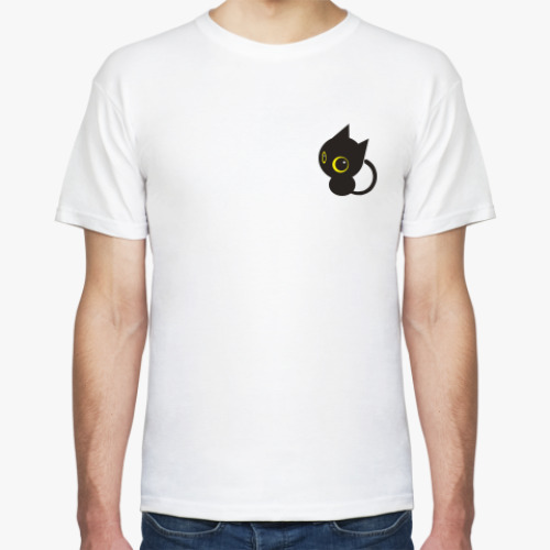 Футболка с принтом котенок