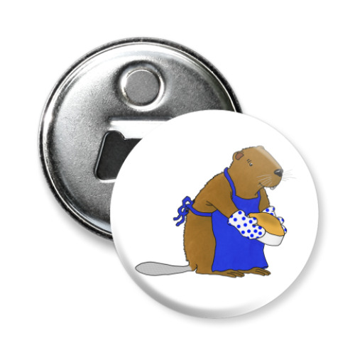 Магнит-открывашка с принтом Кастор