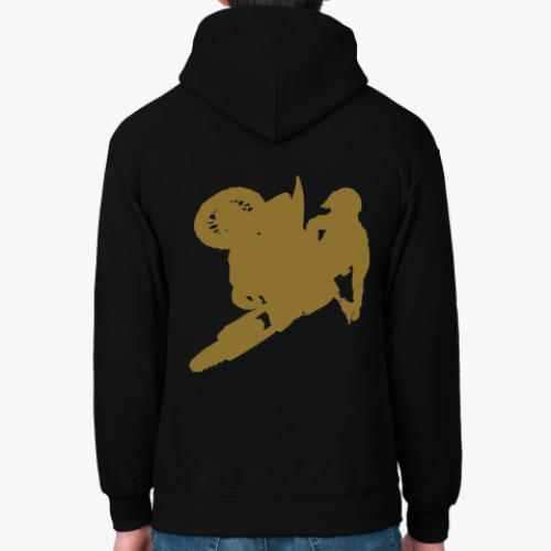 Толстовка худи с принтом Мотокроссмен